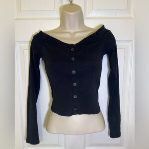 Abercrombie & Fitch Black Knit Top
